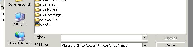 Access: Fájl >