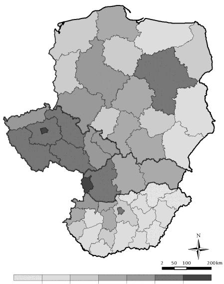 országokban a) Termőföldek piaci átlagára, 2015 (euró/hektár) b)