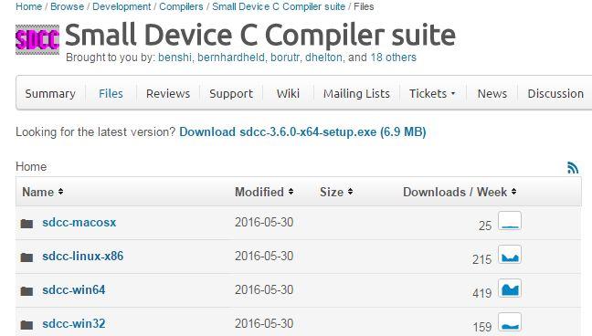 SDCC letöltése https://sourceforge.