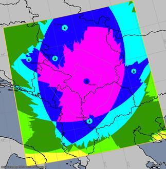 A cikkben a gráf-modellezést a legnagyobb számú lefedettségi magasságtartományra (rétegszámra) értelmezve végeztük el (tehát azt a helyzetet elemezzük,