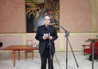 5 V nizu predavanj Krščanski sredini večeri je 17. januarja v monoštrskem refektoriju predaval sombotelski škof dr. János Székely. Naslov njegovega predavanja je bil Družina je zibelka življenja.
