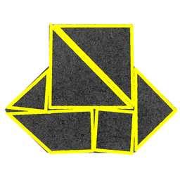 Affin Puzzle: Törött objektumok helyreállítása megfeleltetések nélkül 217 4. ábra. Tangram kirakós példák.