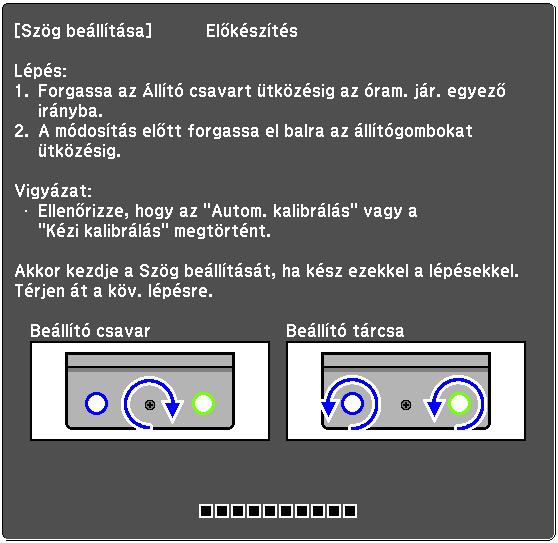 e Válassza ki az Az Érintőegység felszerelése tartókonzollal elemet A következő látható a képernyőn.