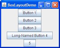 Elrendezés szervezők BoxLayout - sorba pakolja vagy oszlopba - Irányultság: PAGE_AXIS, LINE_AXIS BoxLayout a = new BoxLayout(kont, BoxLayout.