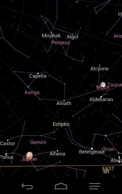 Multimédiás eszközök felhasználási lehetőségei a középiskolai fizikaoktatásban Talán a legötletesebb alkalmazás mégis a Sky Map, amely a telefon gyorsulás és mágneses érzékelőinek adataiból
