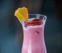 strawberry juice, cream,