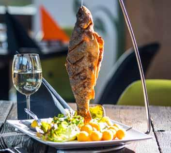 stuffed with grilled and smoked salmon, duchess potatoes, lemon grass sauce 2690 Ft