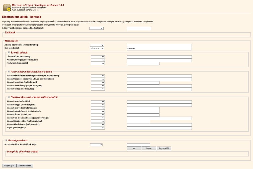 4 Az archivált fájlok letöltése az archívumból 4.1 Archivált fájlok keresése az Archívum online felületén Böngészőprogramjával lépjen be az archívumba a https://archivum.e-szigno.hu/menu címen!