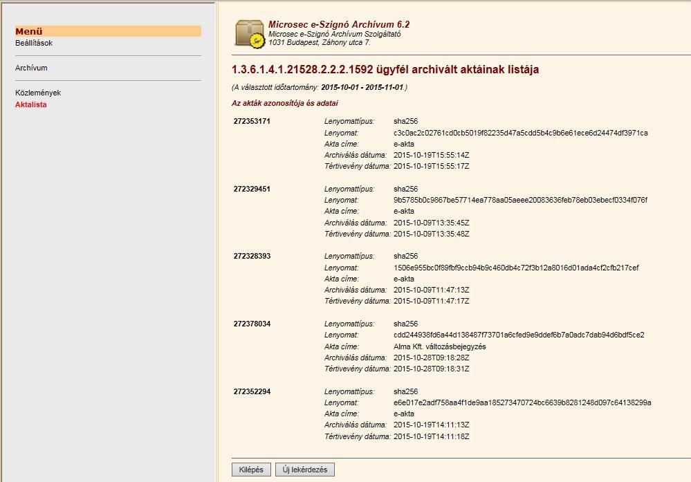 A két megjelenítési forma kimenetét a következő két ábra mutatja: Az