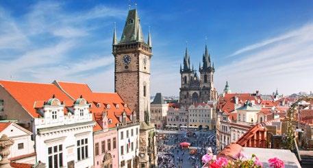 21 Száztornyú PRÁGA 1.NAP Indulás a kora reggeli órákban. Látogatás Lednice romantikus kastélyába, mely az Unesco világörökségének része.