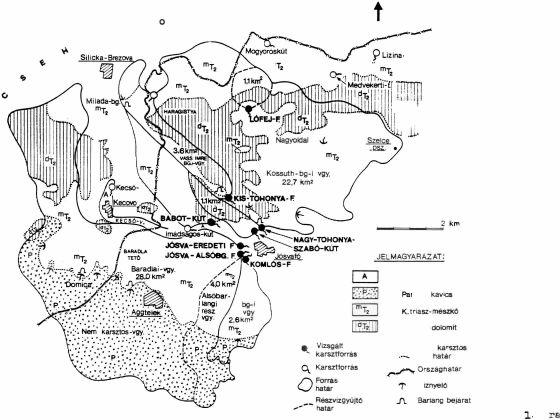 Kis-Tohonya-forrás Lófej-forrás Babokú-forrás Szabókú-forrás A Nagyohonya forrás s vízhozam v iısora 1964 jan. 1-ıl 1 l 1992 ec.
