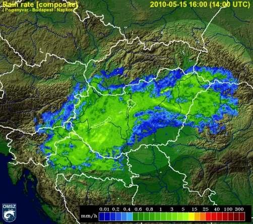 2. Az esı radioaktivitása Az aznapi meteorológiai