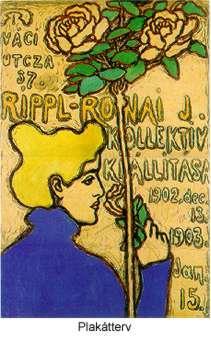 dekoratív ritmusú képét (1892, Magyar Nemzeti Galéria). Ekkori művei a Nabis-csoport munkásságának szerves részét alkotják. Ebben a korszakában a színeket korlátozta.
