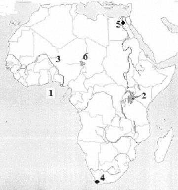 Földrajz spanyol nyelven középszint Név:... osztály:... Parte I No se puede usar el Atlas para resolver los ejercicios. 1. Estudie el mapa y resuelva los ejercicios.