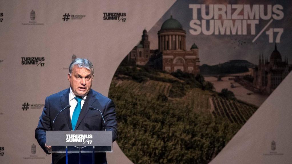 Orbán Viktor miniszterelnök beszédet mond a Magyar Turisztikai Ügynökség Turizmus