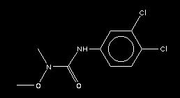 linuron CAS-szám 330-55-2 IUPAC- Urea,N'-(3,4-dichlorophenyl)-N-methoxy-N-methyl- EINECS 206-356-5 képlet: C 9H 10Cl 2N 2O 2
