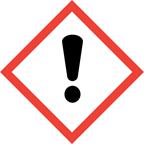 Veszélyt jelző piktogramok : Figyelmeztetés : Figyelem Figyelmeztető mondatok : H315 Bőrirritáló hatású. H319 Súlyos szemirritációt okoz. H335 Légúti irritációt okozhat.