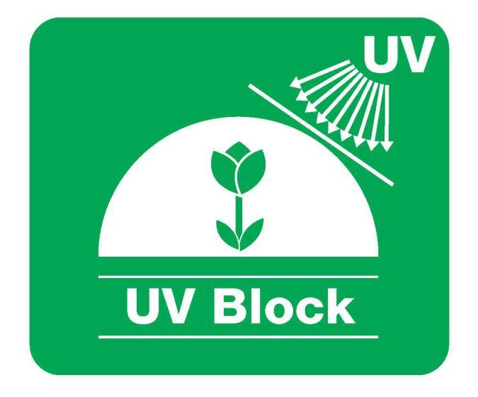 NÖVÉNYHÁZ FÓLIA UV BLOKKOLÁS Az ultraibolya és a kék UV-t blokkolja, Távol tartja a