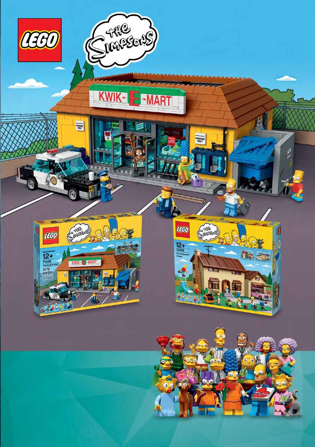 A SIMPSON CSALÁD TÖRTÉNETE FOLYTATÓDIK! ÉPÍTSD FEL A HÍRES KWIK-E-MART ÜZLETET! 71016 Kwik-E-Mart 71006 A Simpsons TM ház HA IMÁDOD A RAJZFILMSOROZATOT!