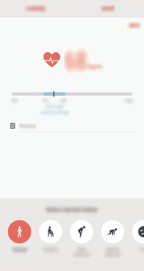 1 A pulzusmérés megkezdéséhez a Samsung Health képernyőn érintse meg a pulzusfigyelőt, és érintse meg a MÉRÉS elemet.