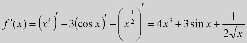 Elemi függvények deriváltjai II.