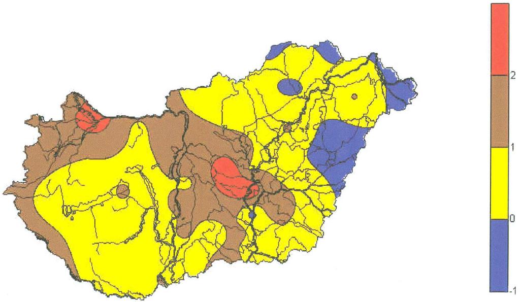 A trendegyenes iránytangensének 100-szorosa