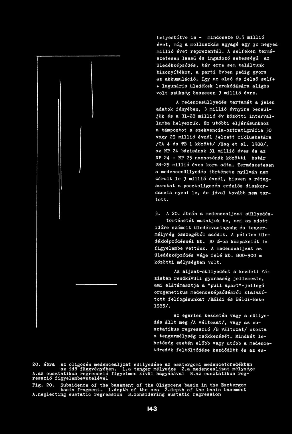 így az alsó és felső self-t- 1- lagunáris üledékek lerakódására aligha volt szükség összesen 3 millió évre.