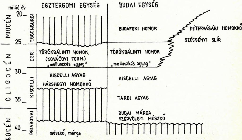 Az esztergomi egység eltérő ki- fejlődési területei között, bár elég éles laterális átmenetek találhatók, mégis a medencefragmentumon belüli tagolódásra gondolhatunk, amennyiben Esz- tergom-kesztölc