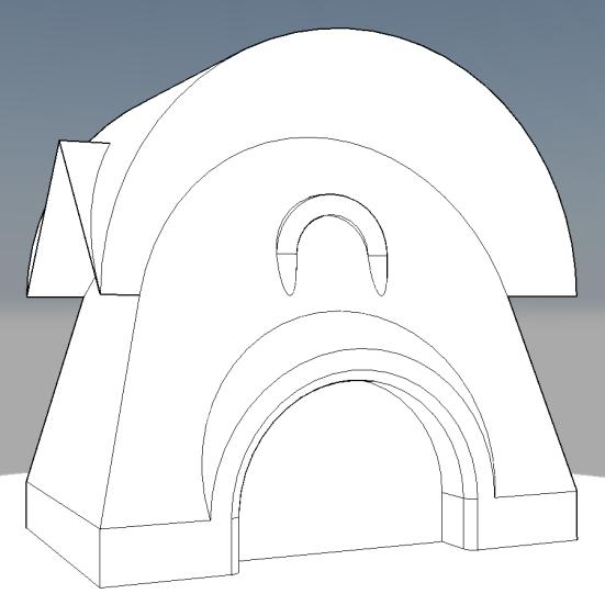 megjelenítés (hátsó lapok éleinek elrejtésével) Conceptual