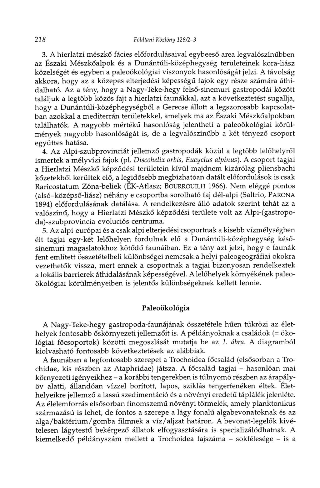 218 Földtani Közlöny 128/2-3 3.