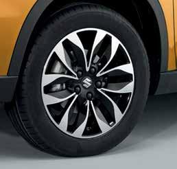 6,5 J 17", 215/55 R17 méretű gumihoz, Suzuki logós  Fekete, polírozott