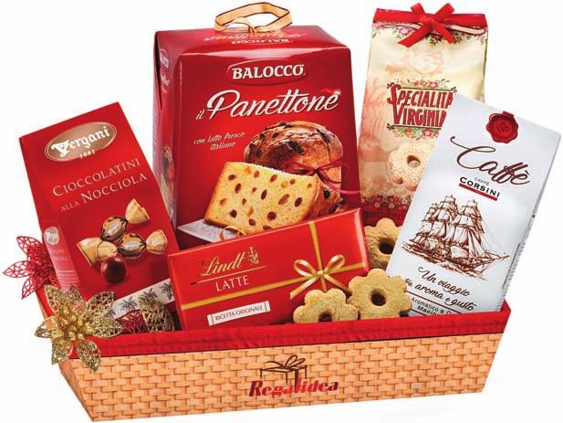 DOLCI CAPRICCI OLASZ AJÁNDÉKCSOMAG Vanoir csokoládés cantucci sütemény 100 g Motta kakaókrémmel töltött táblás csokoládé 100 g Sperlari lágy