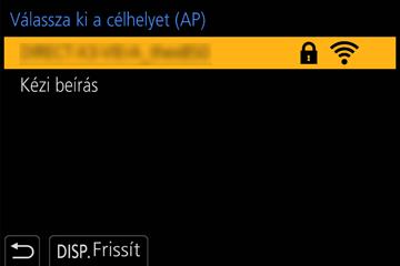 Wi-Fi/Bluetooth A Wi-Fi kapcsolatok áttekintése A beállítási kijelző csak az első csatlakoztatáskor jelenik meg.