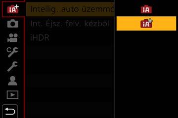 Felvételi üzemmód Fénykép készítése automatikus beállításokkal (Intelligens auto üzemmód) Felvételi mód: Ilyenkor a fényképezőgép a témának és a felvételi környezetnek legmegfelelőbb beállításokat