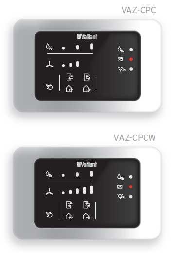 VAZ-CPC (W) kezelőkonzol CO 2-szenzorral VAZ-CPC (W) kezelőkonzol Műszaki adatok VAZ CPC VAZ CPC W Tápfeszültség 220 240 V AC 220 240 V AC Frekvencia 50 Hz 50 Hz Teljesítmény-felvétel 10 W 10 W IP