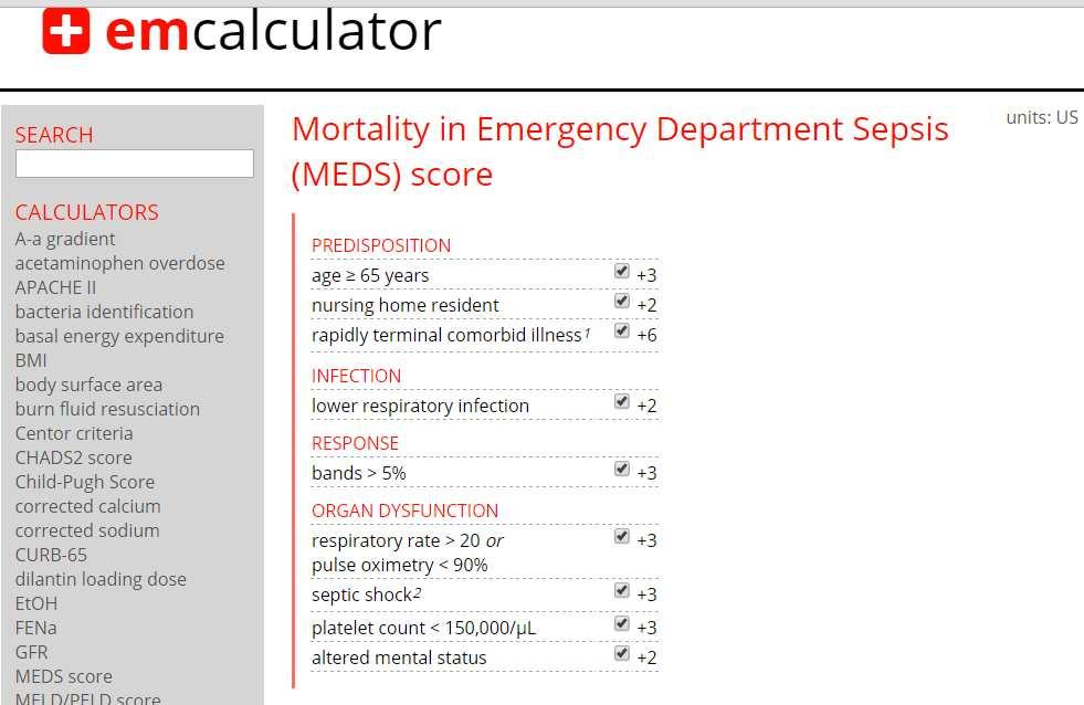 Shapiro: Mortality in Emergency Department Sepsis