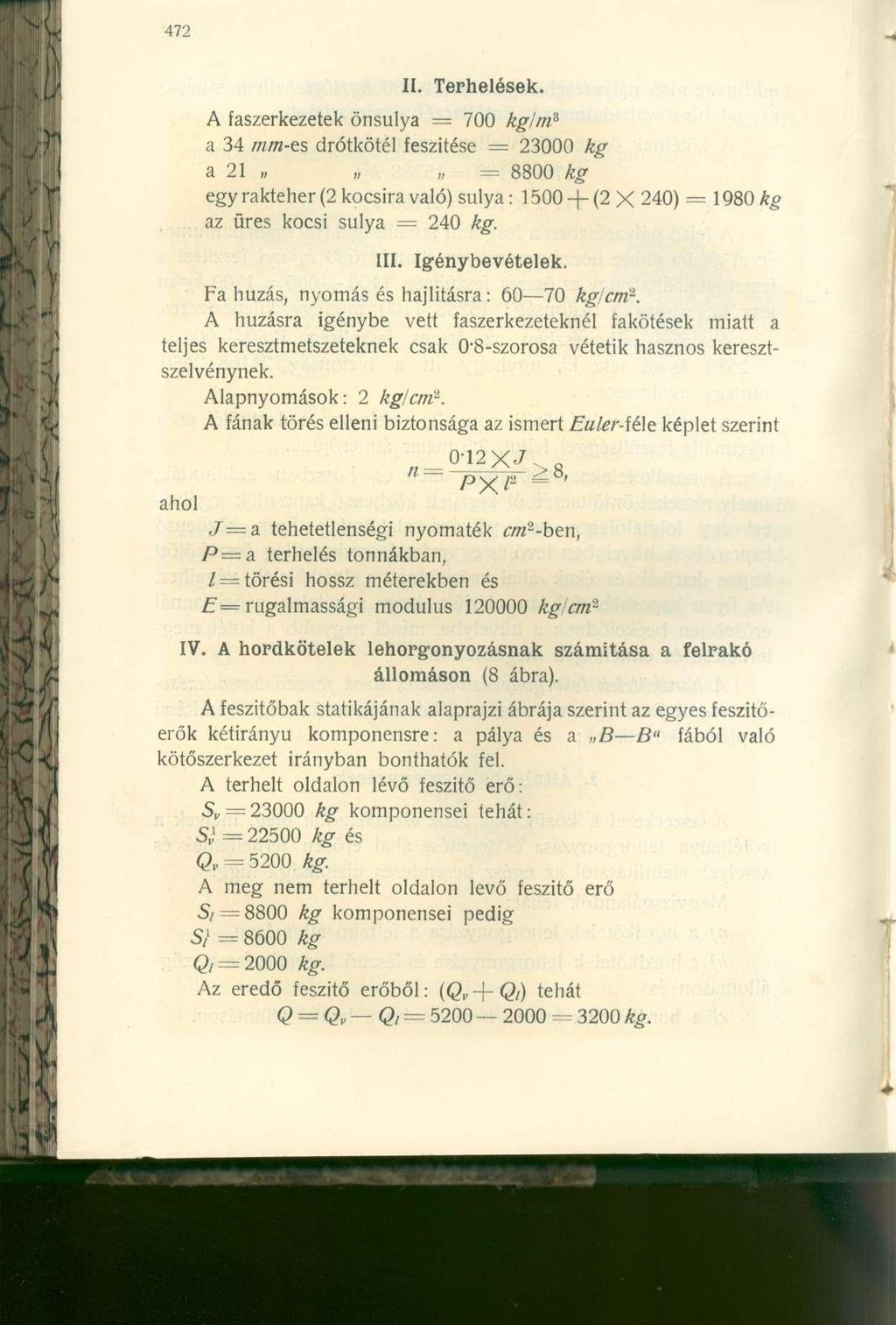 II. Terhelések.