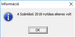 A nyitási folyamat végén a RAXLA modul egy listában kiírja a változásokat, amelyeket az újranyitás folyamán módosított.