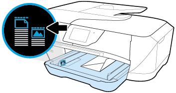 haladja meg a tálca oldalán jelölt kötegmagasságot. MEGJEGYZÉS: Ne töltsön be borítékokat, miközben a nyomtató nyomtat. 3.