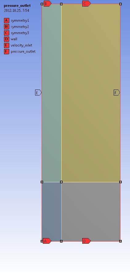 Először létrehoztuk a geometriát a DesignModeler-ben, azután hálót generáltunk a Meshing segítségével, majd