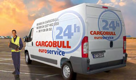 A 24 órás Cargobull Euroservice műszaki segítségnyújtás az év 365 napján rendelkezésre áll, és a költségek átvállalása felgyorsítja a javítást.