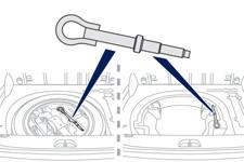 Gépjármű vontatása A saját vagy más gépjármű levehető mechanikus eszköz segítségével történő vontatásakor az alábbiak szerint kell eljárni.