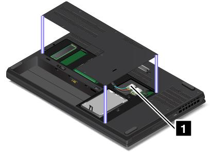 Megjegyzés: A felhasználó által telepíthető vezeték nélküli modul esetén ügyeljen arra, hogy csak a Lenovo által jóváhagyott vezeték nélküli modult használjon a számítógépében.