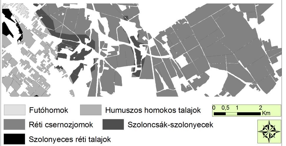 Szélerózió becslése és modell alapú területhasználat optimalizáció a defláció veszélyeztetettség csökkentése érdekében, dél-alföldi mintaterületen 1.