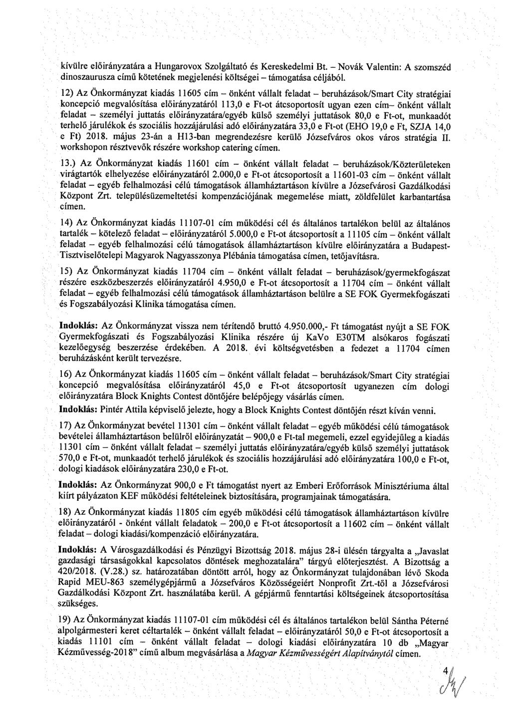 kívülr lőrányztár Hngrvx zlgálttó é Krkdlm Bt. - Nóvák Vlntn: A zmzéd dnzrz című kötténk mgjlné költég - támgtá céljából.