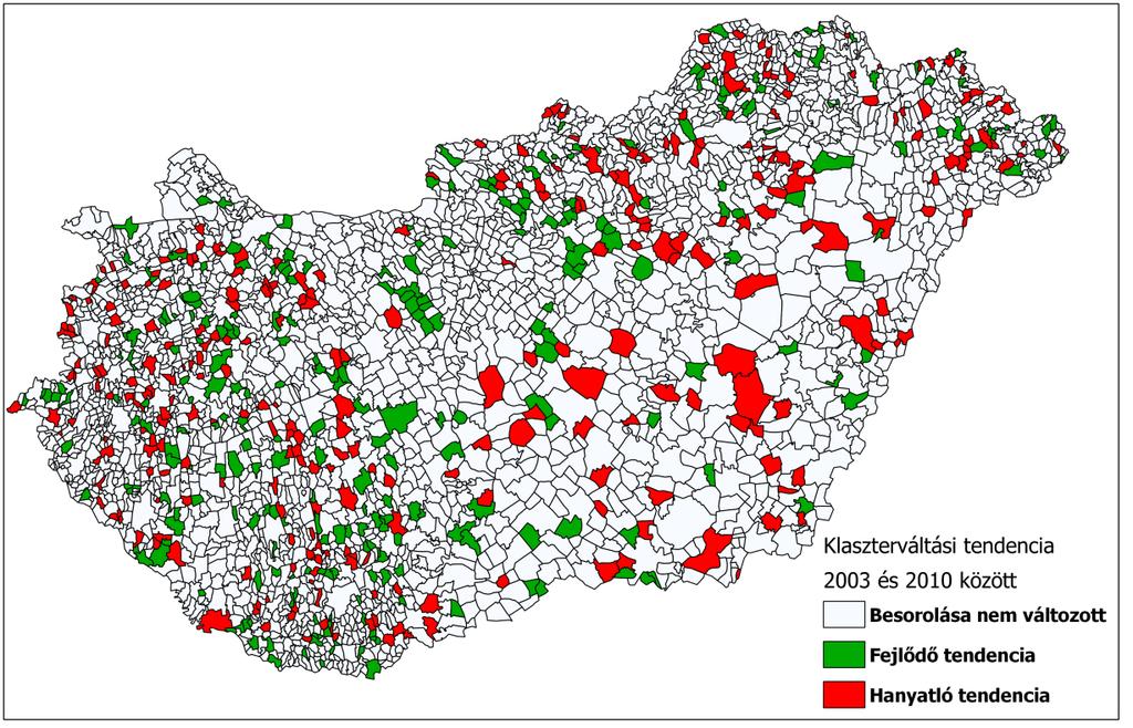 kívánom ábrázolni a pozitív, illetve negatív irányú változási tendenciákat. A 6.