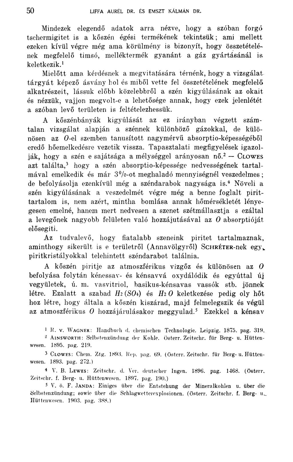 50 L1FFA AURÉL DR. ÉS EMSZT KÁLMÁN DR.