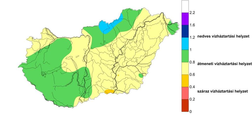 Az átlagosnál szárazabb decemberi időjárás esetén GVM Átlagosan csapadékos