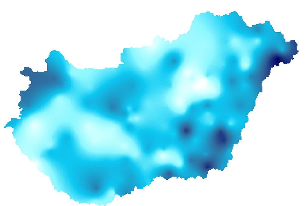 100 A havi csapadékösszeg országos területi átlagértékének sokévi (1971-2000) átlagtól való eltérése (%) a 2008.