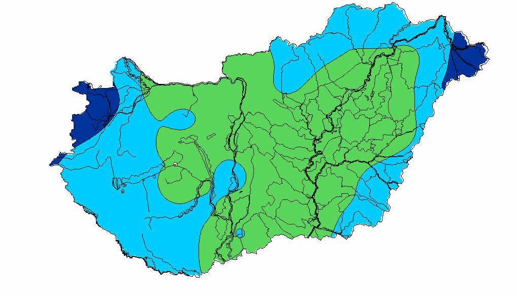 júliusi időjárás esetén) B-változat (átlagosan csapadékos